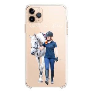 Personalized Upload Your Horse Riding Horse Lovers Silicon Phonecase 23MAR-HQ23