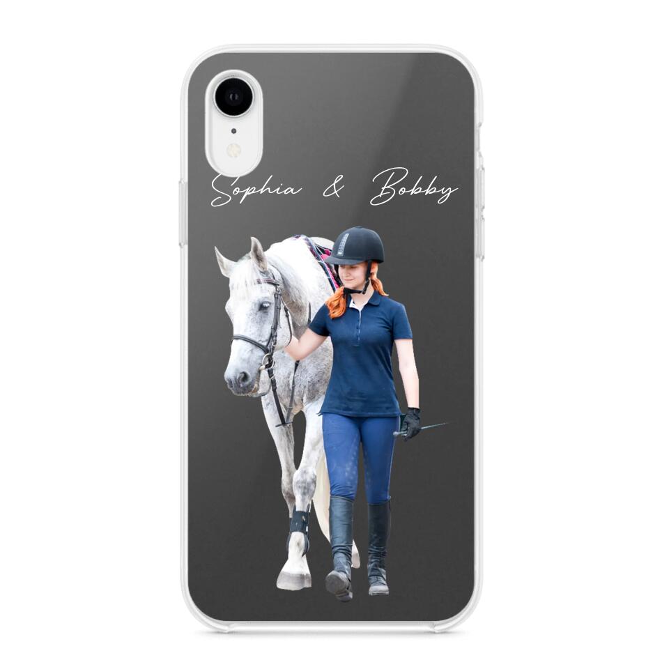 Personalized Upload Your Horse Riding Horse Lovers Silicon Phonecase 23MAR-HQ23