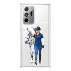 Personalized Upload Your Horse Riding Horse Lovers Silicon Phonecase 23MAR-HQ23