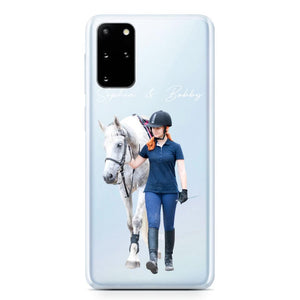 Personalized Upload Your Horse Riding Horse Lovers Silicon Phonecase 23MAR-HQ23