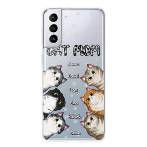 Personalized Cat Mom Paw Silicon Phonecase PNDT2303