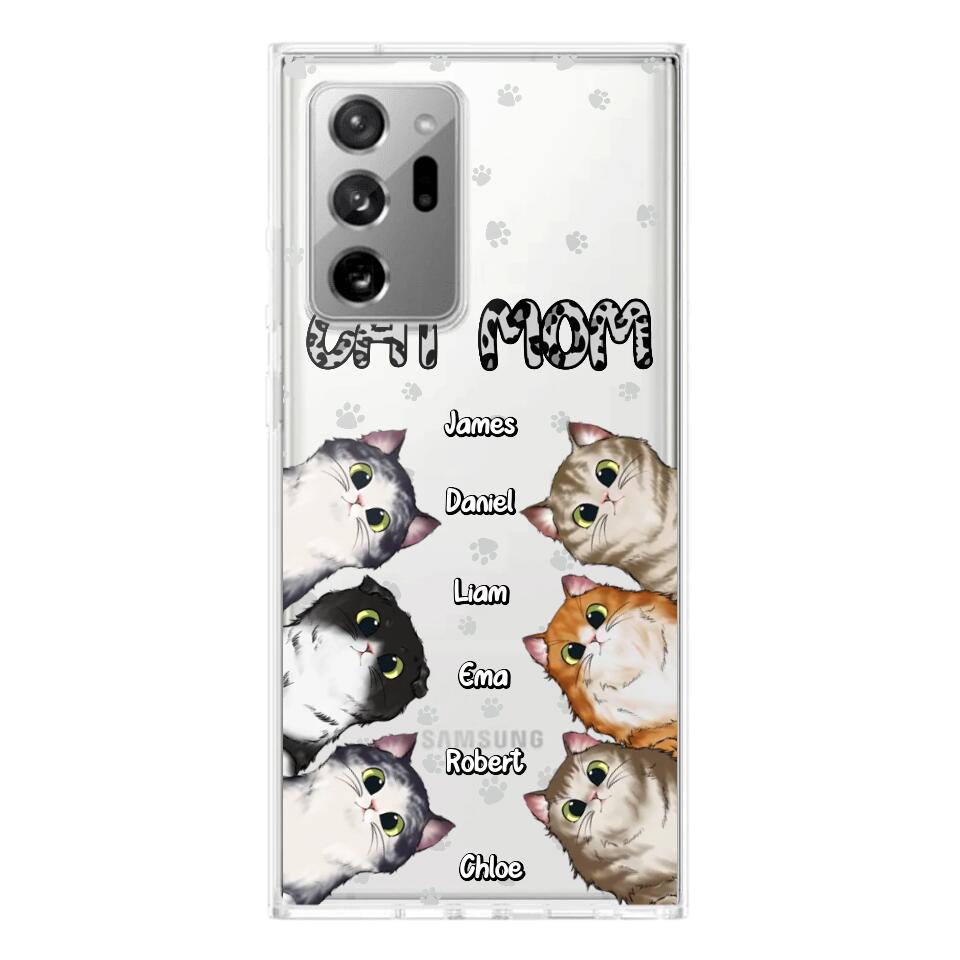 Personalized Cat Mom Paw Silicon Phonecase PNDT2303