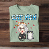 Personalized Cat Mom Fur Mama Cat Lovers Tshirt Printed 23MAR-HQ24