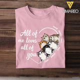 Personalized All Of Me Loves All Of You Cat Lovers Tshirt Printed QTDT2803