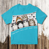 Personalized Cats & Name Cat Lovers Gift Tshirt 3D Printed PNHQ3103