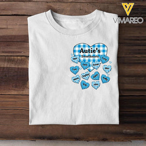 Personalized Grandma Sweethearts & Kid's Name Tshirt Printed 23APR-HQ01