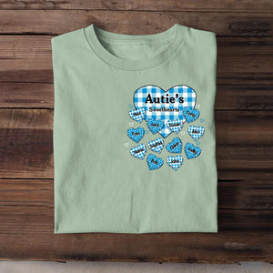 Personalized Grandma Sweethearts & Kid's Name Tshirt Printed 23APR-HQ01