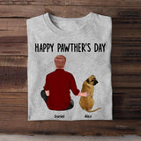 Personalized Happy Pawther's Day Dog Dad with Name Tshirt Printed 23APR-PTN10