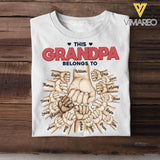 Personalized This Grandpa Dad Papa Kid Name Hand Tshirt Printed 23APR-HQ11