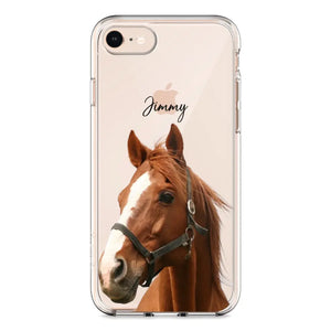 Personalized Upload Your Horse Photo Horse Lovers Silicon Phonecase