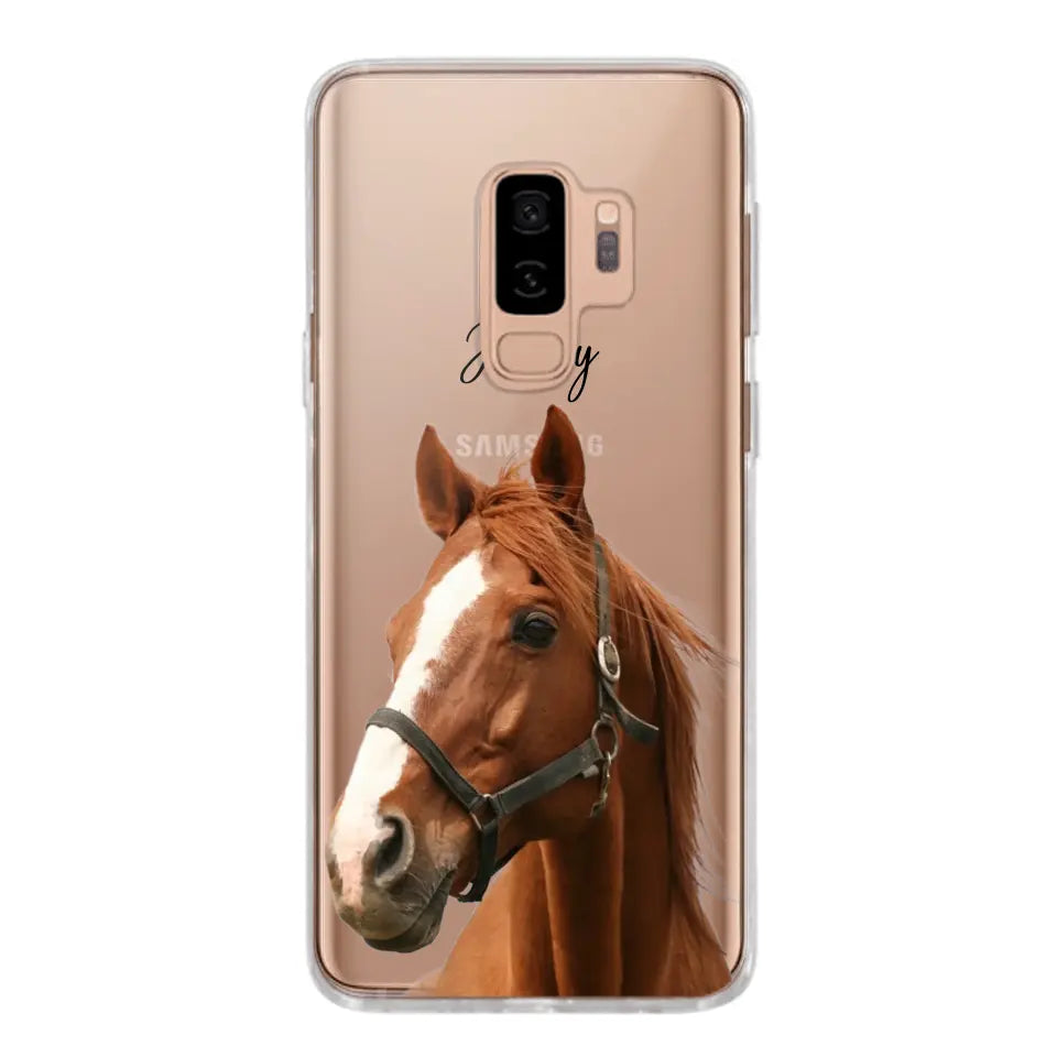 Personalized Upload Your Horse Photo Horse Lovers Silicon Phonecase