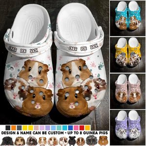 Personalized Guinea Pig & Name Clog Slipper Shoes Printed 23APR-HQ17