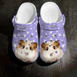 Personalized Guinea Pig & Name Clog Slipper Shoes Printed 23APR-HQ17