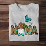 Personalized Nana Gnome Heart Kid Name T-shirt Printed 23APR-PTN20