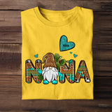 Personalized Nana Gnome Heart Kid Name T-shirt Printed 23APR-PTN20