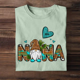 Personalized Nana Gnome Heart Kid Name T-shirt Printed 23APR-PTN20