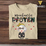 Personalized Mein Kind Hat Pfoten Dog Lover Cat Lover T-shirt Printed QTHQ2104