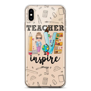 Personalized Teacher Love Inspire & Name Phonecase Printed PNBQT2404