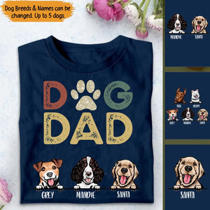 Personalized Dog Dad Gift for Father for Dad Tshirt QTTB2604