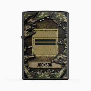 Personalized French Veteran/Soldier Lighter Case Printed 23APR-HQ27