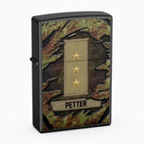 Personalized Italia Veteran/Soldier Rank Camo with Name Lighter Case Printed 23MAY-HQ04