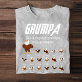 Personalized Grumpa Like A Regular Grandpa Only Grumpier Eagle With Kid Name Tshirt Printed 23MAY-BQT10