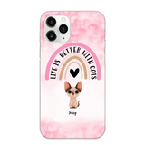 Personalized Life Is Better With Cats Cute Cat Phonecase Printed PNBQT1005