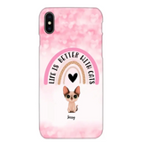 Personalized Life Is Better With Cats Cute Cat Phonecase Printed PNBQT1005