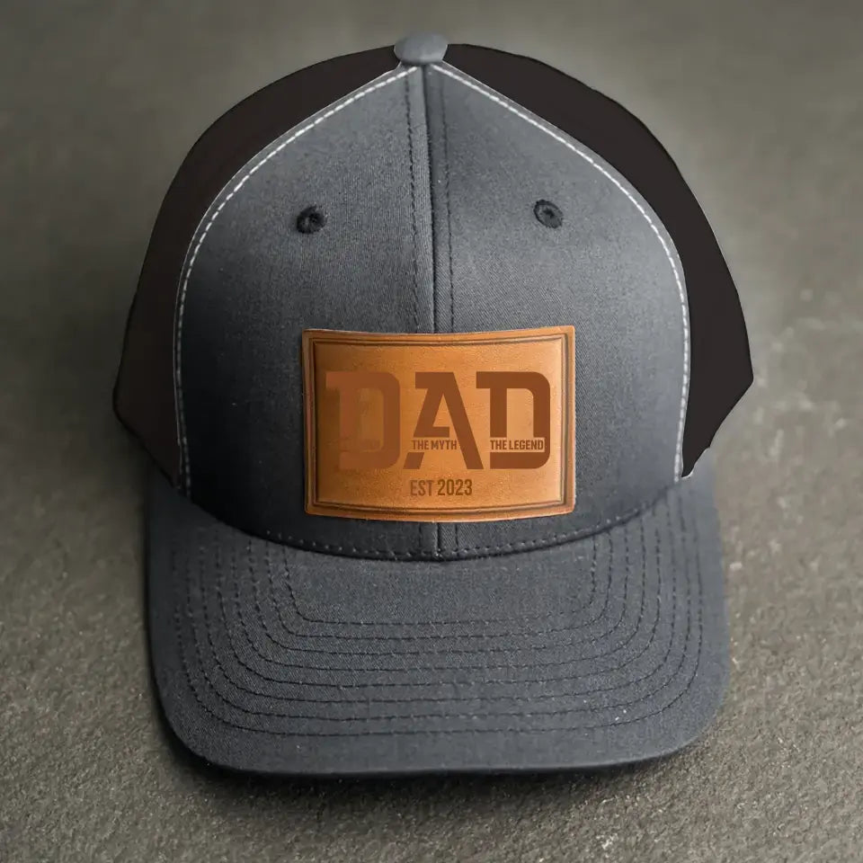 Personalized Dad The Man The Myth The Legend ETS Year Half-mesh Cap Printed QTDT1505