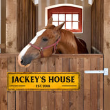 Personalized Horse House Name Gift For Horse Love Metal Sign 23MAY-HQ19