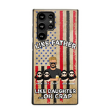 Personalized Like Father Like Daughter Oh Crap Gift for Dad for Daughters Phonecase Printed NMTDT1805