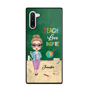 Personalized Doll Teacher Chibi Teach Love Inspire Phonecase Teacher Gifts