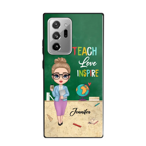 Personalized Doll Teacher Chibi Teach Love Inspire Phonecase Teacher Gifts