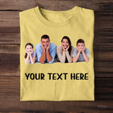 Personalized Upload Your Family Photo & Your Text T-shirt Printed MTHTB2305