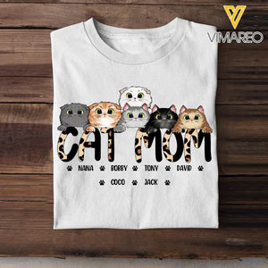 Personalized Cat Mom Cat Lovers Gift T-shirt Printed 23MAY-DT24