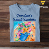 Personalized Grandma Beach Buddies With Kids Beach Flip Flip Lover T-shirt Printed QTHQ2605