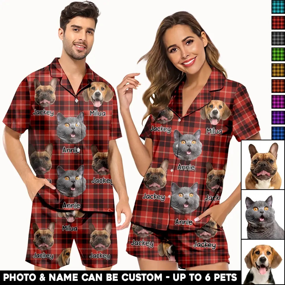 Personalized Upload Your Pet Photo Cat Lovers Dog Lovers Gift Pijama Printed PNHQ2505