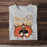 Personalized The Dogfather Dog Dad Lovers Gift T-Shirt Printed PNDT2505