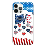 Personalized Grandma Love Kid Independence Day Family Gifts Phonecase Printed TNDT2705