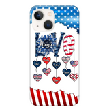 Personalized Grandma Love Kid Independence Day Family Gifts Phonecase Printed TNDT2705