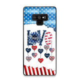 Personalized Grandma Love Kid Independence Day Family Gifts Phonecase Printed TNDT2705