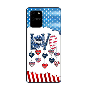 Personalized Grandma Love Kid Independence Day Family Gifts Phonecase Printed TNDT2705