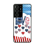 Personalized Grandma Love Kid Independence Day Family Gifts Phonecase Printed TNDT2705