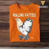 Personalized Rolling Fatties Cat Lovers T-shirt Printed QTHQ3005