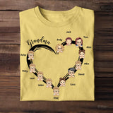 Personalized Grandma With Kids Names T-shirt Printed QTTB2905