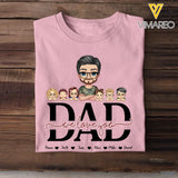 Personalized Dad We Love You Kids Names Gift For Dad For Father T-shirt Printed PTN2905