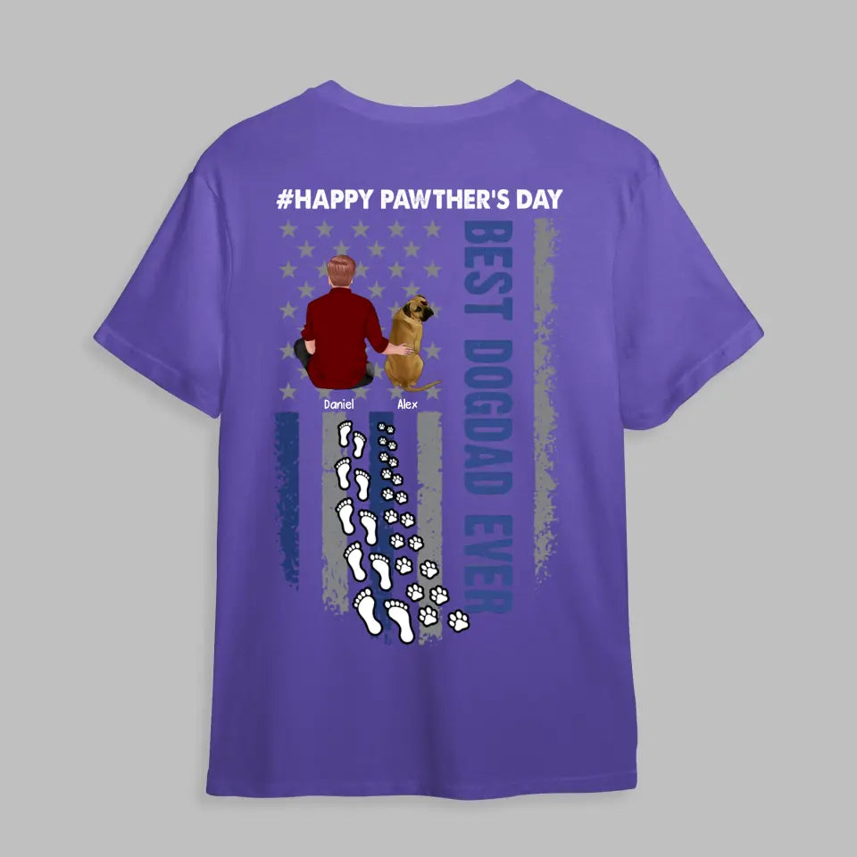 Personalized Happy Pawther's Day Best Dogdad Ever T-shirt Printed MTHPN0206