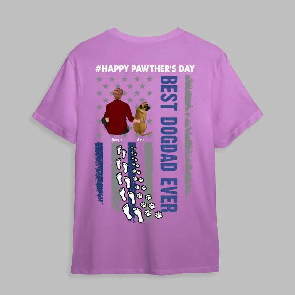 Personalized Happy Pawther's Day Best Dogdad Ever T-shirt Printed MTHPN0206