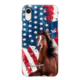 Personalized Upload Your Horse Photo & Name Phonecase Printed MTHPN0706