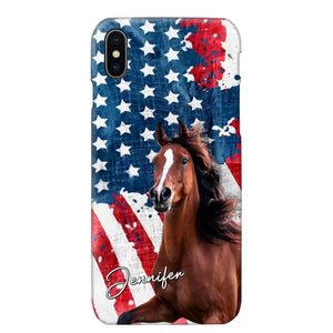 Personalized Upload Your Horse Photo & Name Phonecase Printed MTHPN0706